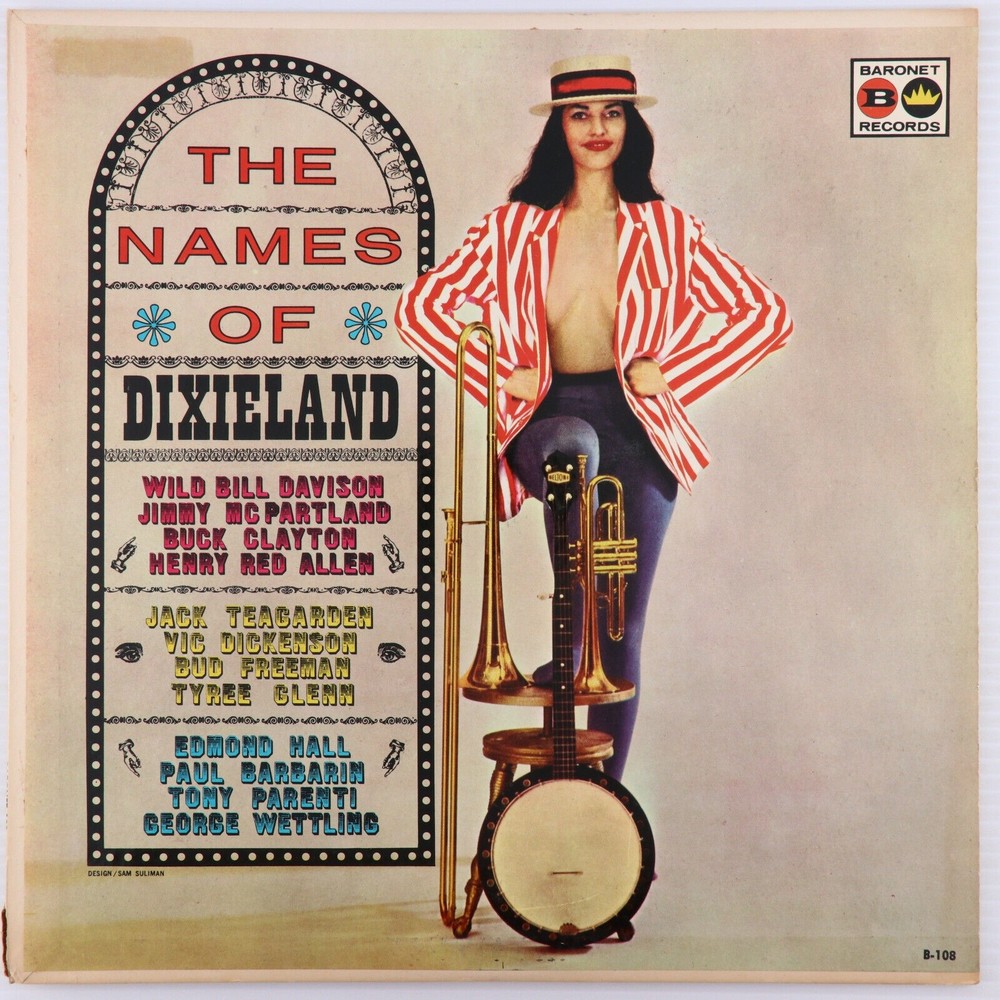 The Names Of Dixieland, Various Mono 12" Vinyl LP Record Baronet Records – B-108